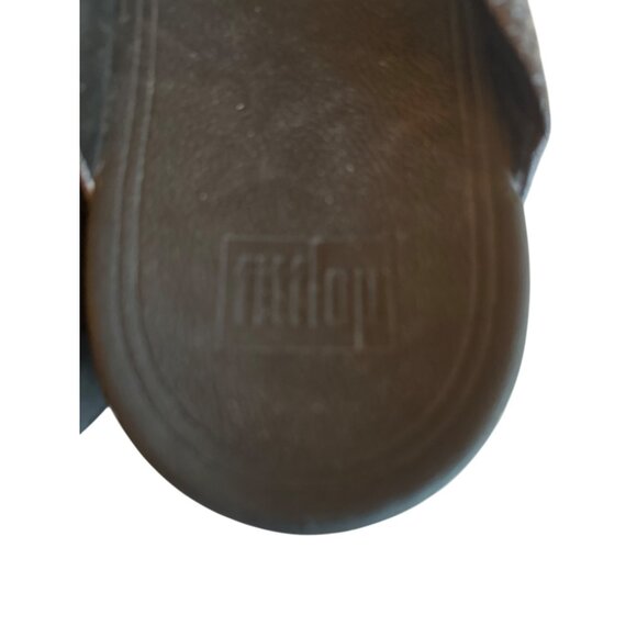 FitFlop Womens Black Thong Sandals Size 10 Summer Comfort - Picture 3 of 5